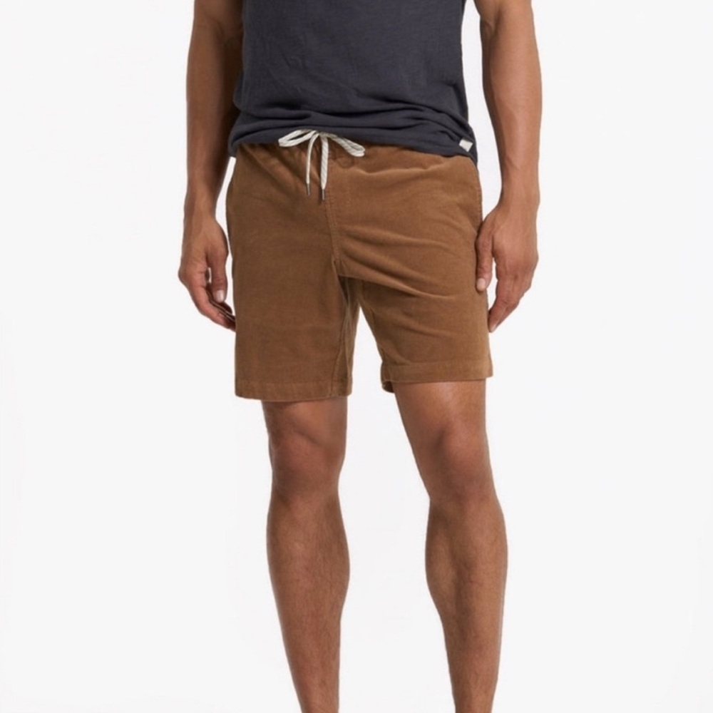 Vuori Brown Corduroy Drawstring Shorts